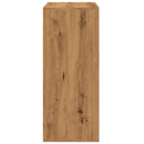vidaXL kézműves tölgy színű szerelt fa cipősszekrény 60 x 35 x 84 cm