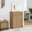 vidaXL kézműves tölgy színű szerelt fa cipősszekrény 60 x 35 x 84 cm