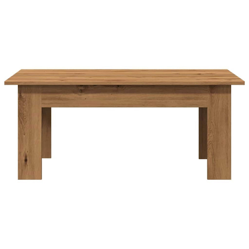 vidaXL dohányzóasztal kézműves tölgy 100x60x42 cm gépelt fa