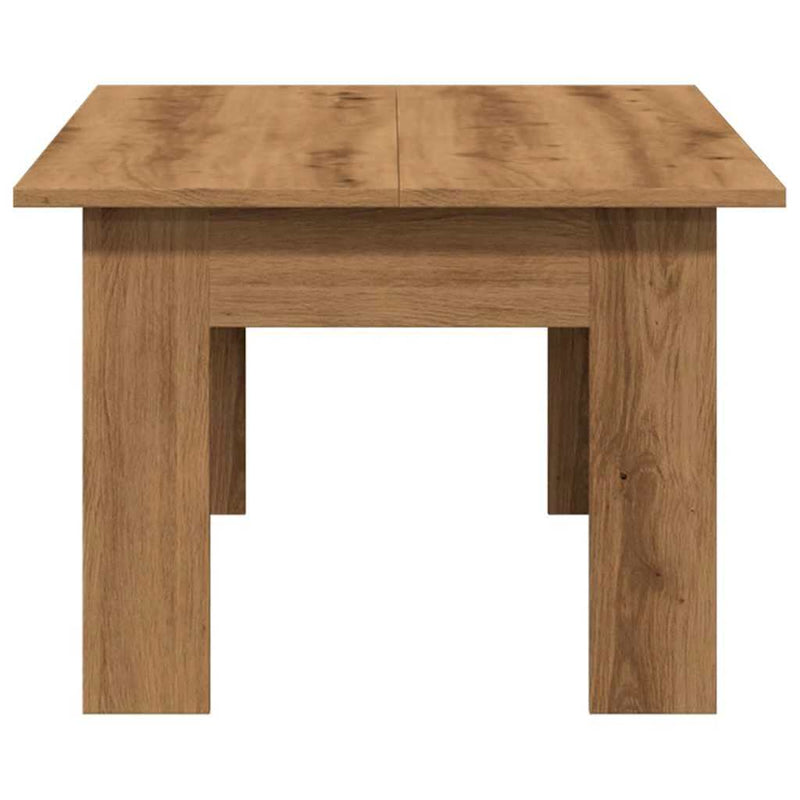 vidaXL dohányzóasztal kézműves tölgy 100x60x42 cm gépelt fa