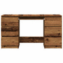 vidaXL antik fa színű szerelt fa íróasztal 140 x 50 x 77 cm