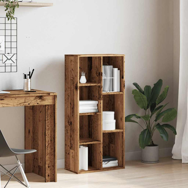 vidaXL antik fa színű könyvszekrény 50 x 25 x 104 cm