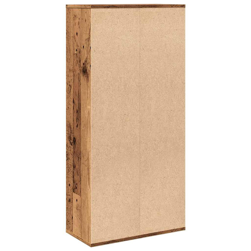 vidaXL antik fa színű könyvszekrény 50 x 25 x 104 cm