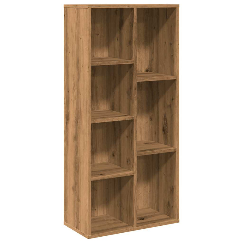 vidaXL kézműves tölgy színű könyvszekrény 50 x 25 x 104 cm