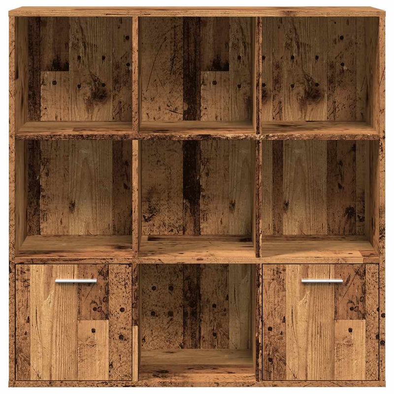 vidaXL antik fa színű szerelt fa könyvszekrény 98 x 29 x 97,5 cm