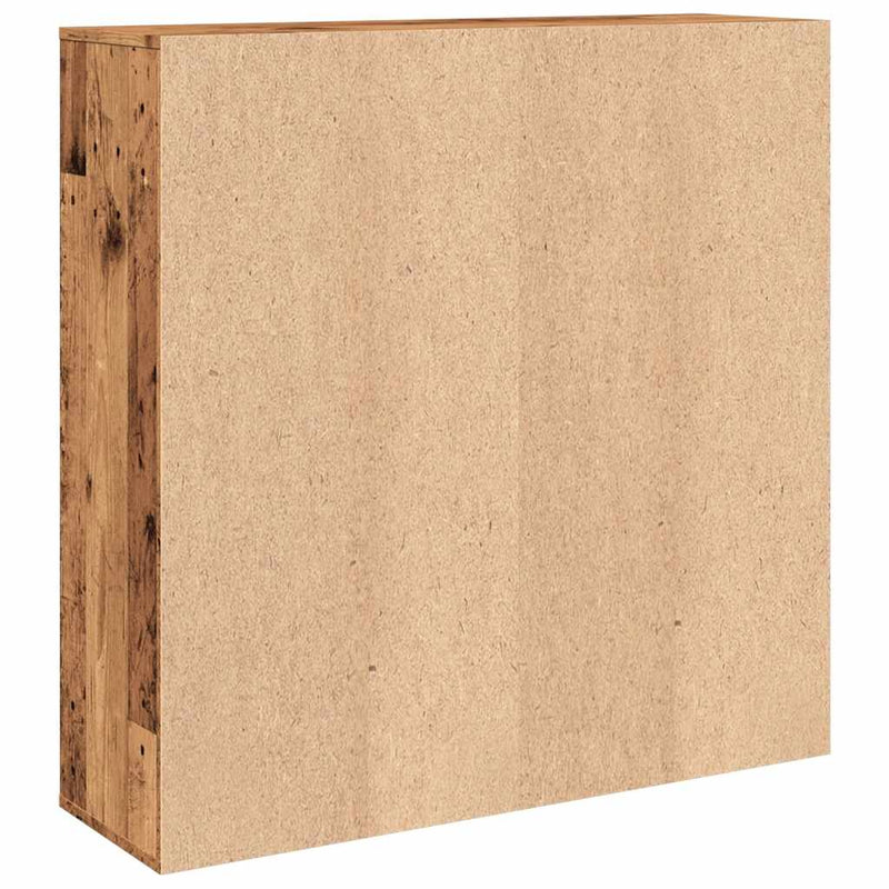 vidaXL antik fa színű szerelt fa könyvszekrény 98 x 29 x 97,5 cm