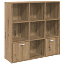 vidaXL kézműves tölgy színű szerelt fa könyvszekrény 98x29x97,5 cm