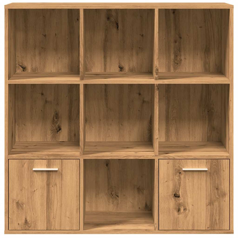 vidaXL kézműves tölgy színű szerelt fa könyvszekrény 98x29x97,5 cm