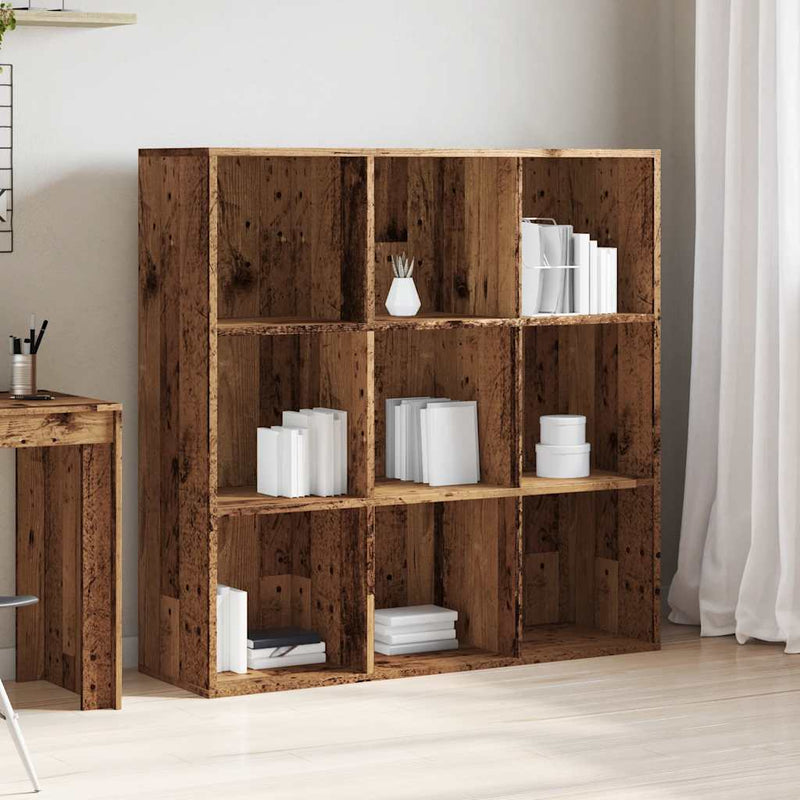 vidaXL antik fa színű könyvszekrény 98 x 29 x 97,5 cm