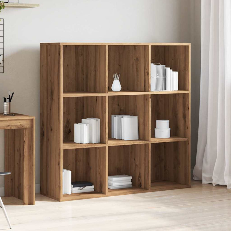 vidaXL kézműves tölgy színű könyvszekrény 98 x 29 x 97,5 cm