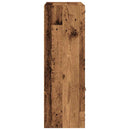 vidaXL antik fa színű szerelt fa könyvespolc 60,5 x 30 x 90 cm
