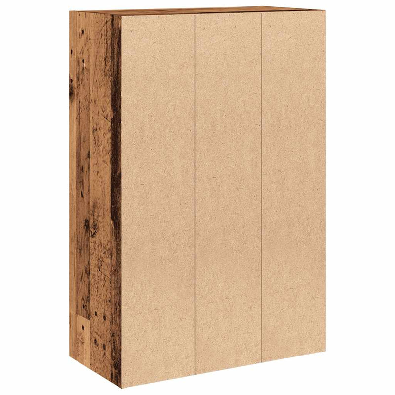 vidaXL antik fa színű szerelt fa könyvespolc 60,5 x 30 x 90 cm