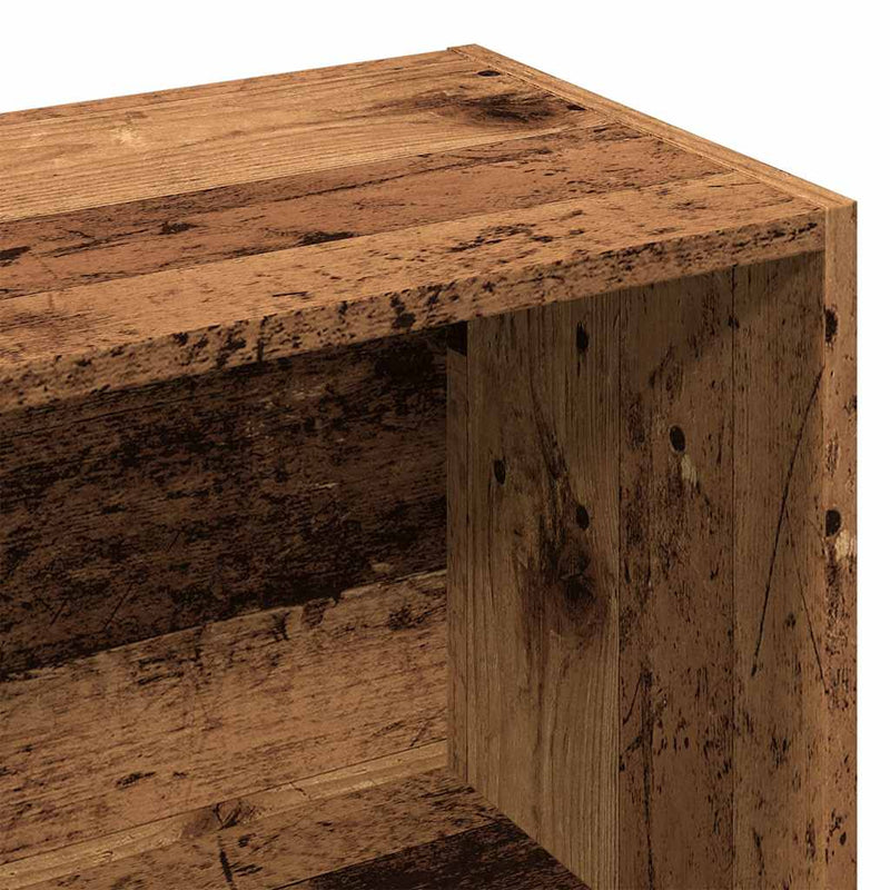 vidaXL antik fa színű szerelt fa könyvespolc 60,5 x 30 x 90 cm