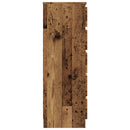 vidaXL antik fa színű szerelt fa fiókos szekrény 60 x 36 x 103 cm