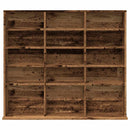 vidaXL antik fa színű szerelt fa CD-szekrény 102 x 23 x 89,5 cm