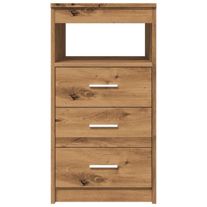 vidaXL Fiókszekrény kézműves tölgy 40x50x76 cm gépelt fa