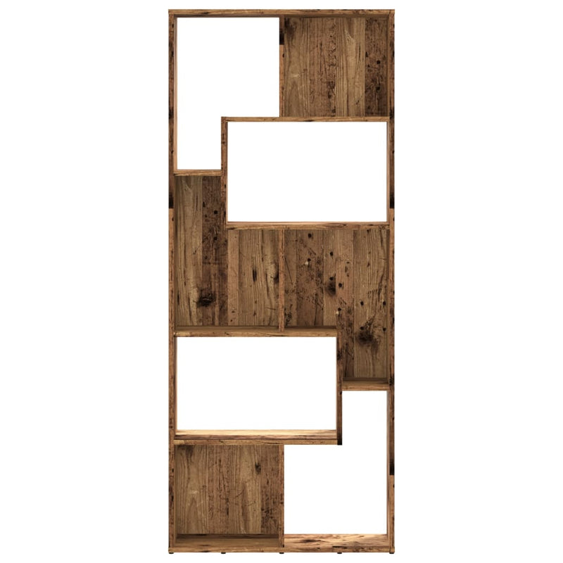 vidaXL antik fa színű szerelt fa könyvespolc 67 x 24 x 161 cm