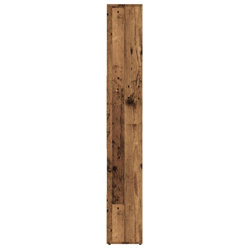 vidaXL antik fa színű szerelt fa könyvespolc 67 x 24 x 161 cm