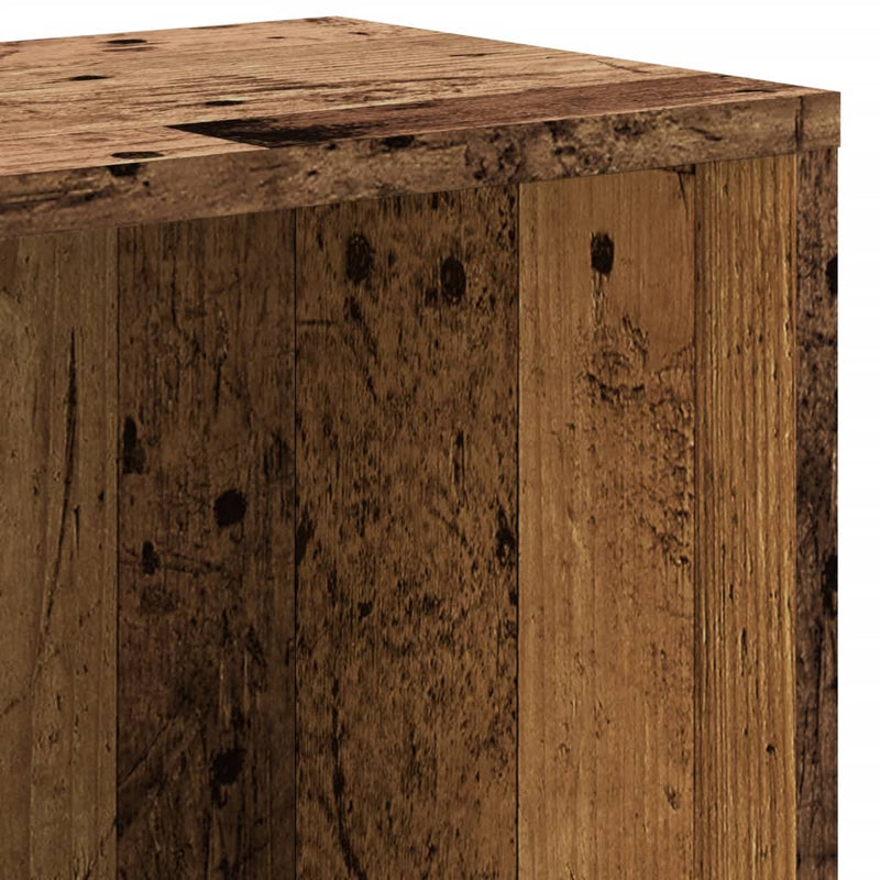 vidaXL antik fa színű szerelt fa könyvespolc 67 x 24 x 161 cm