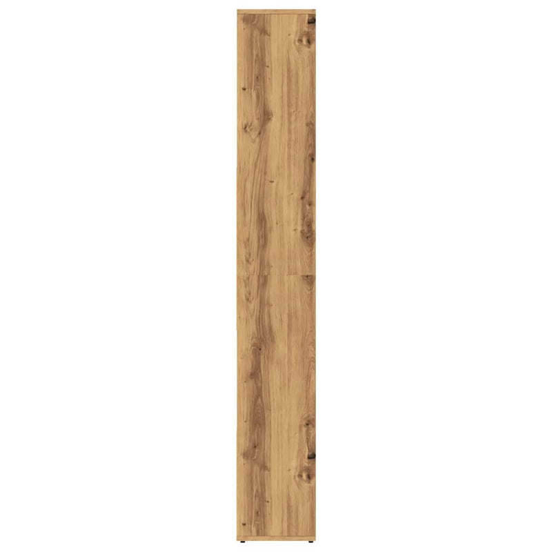 vidaXL műfából készült kézműves tölgyfa könyvespolc 67 x 24 x 161 cm
