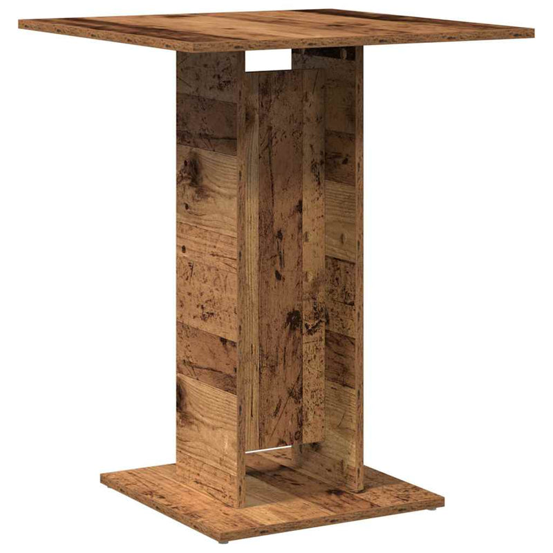 vidaXL antik fa szerelt fa bisztróasztal 60 x 60 x 75 cm