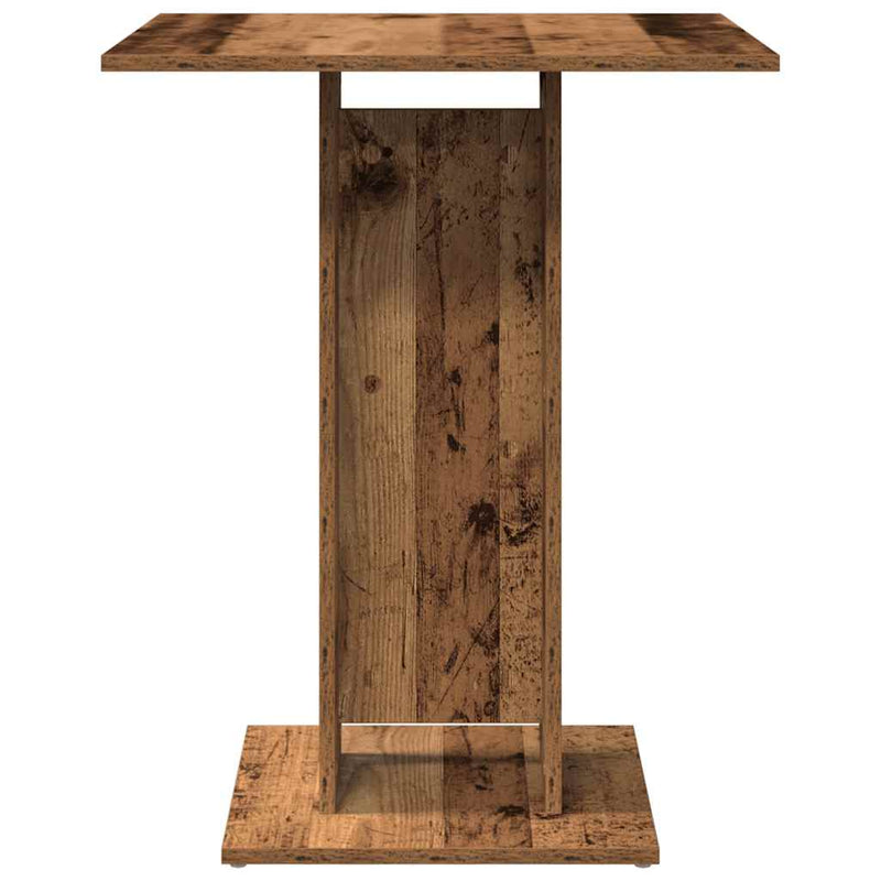 vidaXL antik fa szerelt fa bisztróasztal 60 x 60 x 75 cm