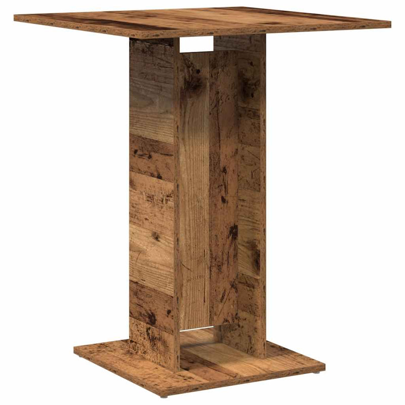 vidaXL antik fa szerelt fa bisztróasztal 60 x 60 x 75 cm