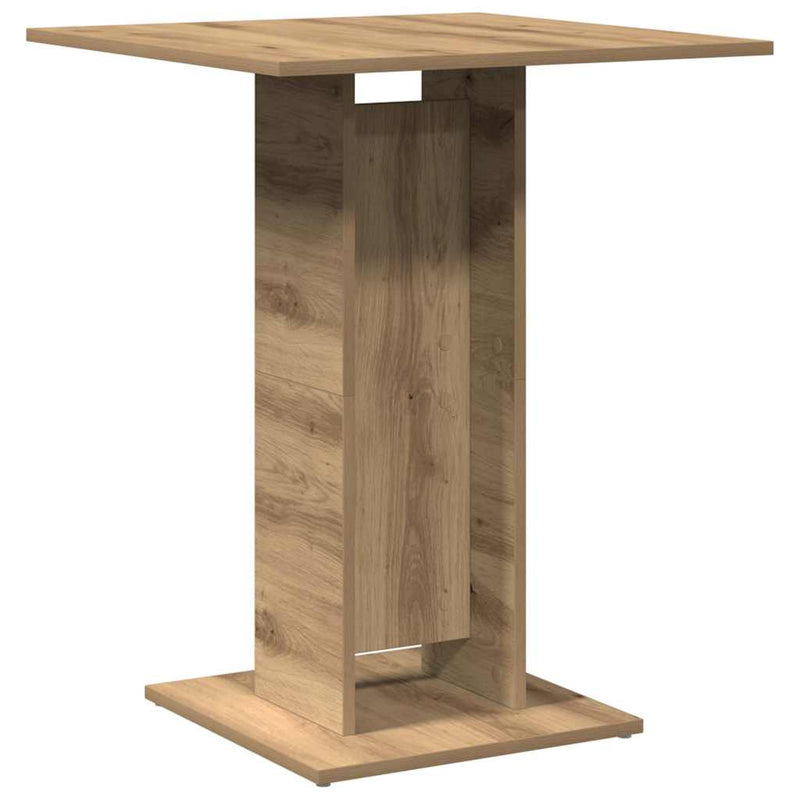 vidaXL kézműves tölgy forgácslap bisztróasztal 60 x 60 x 75 cm