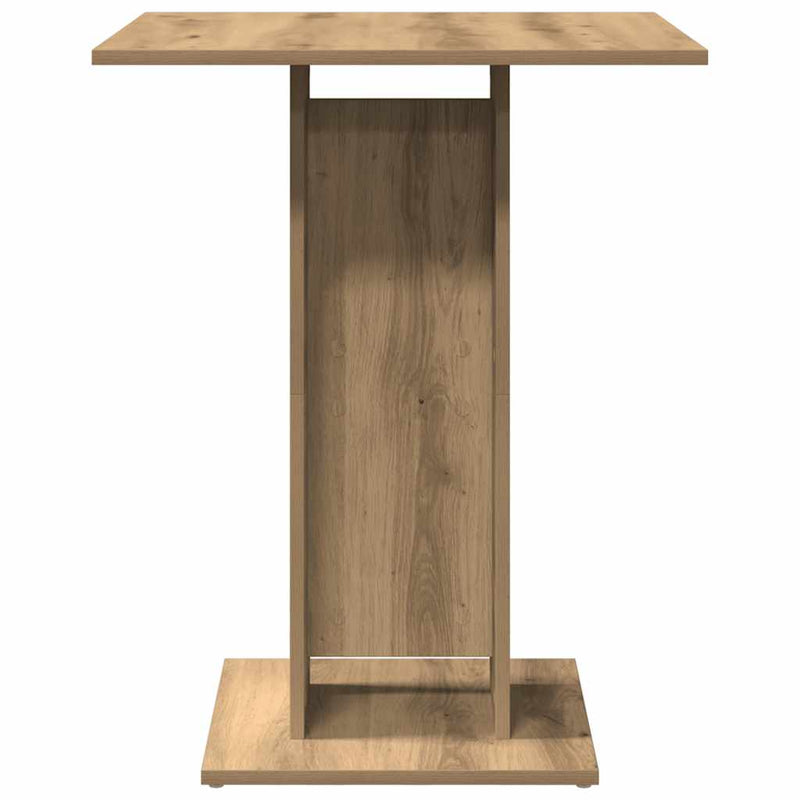 vidaXL kézműves tölgy forgácslap bisztróasztal 60 x 60 x 75 cm