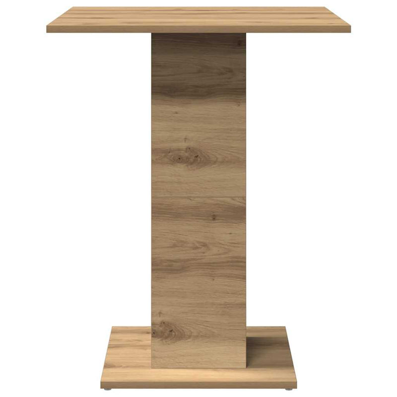 vidaXL kézműves tölgy forgácslap bisztróasztal 60 x 60 x 75 cm