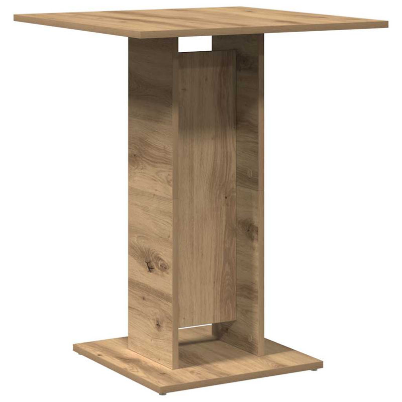 vidaXL kézműves tölgy forgácslap bisztróasztal 60 x 60 x 75 cm