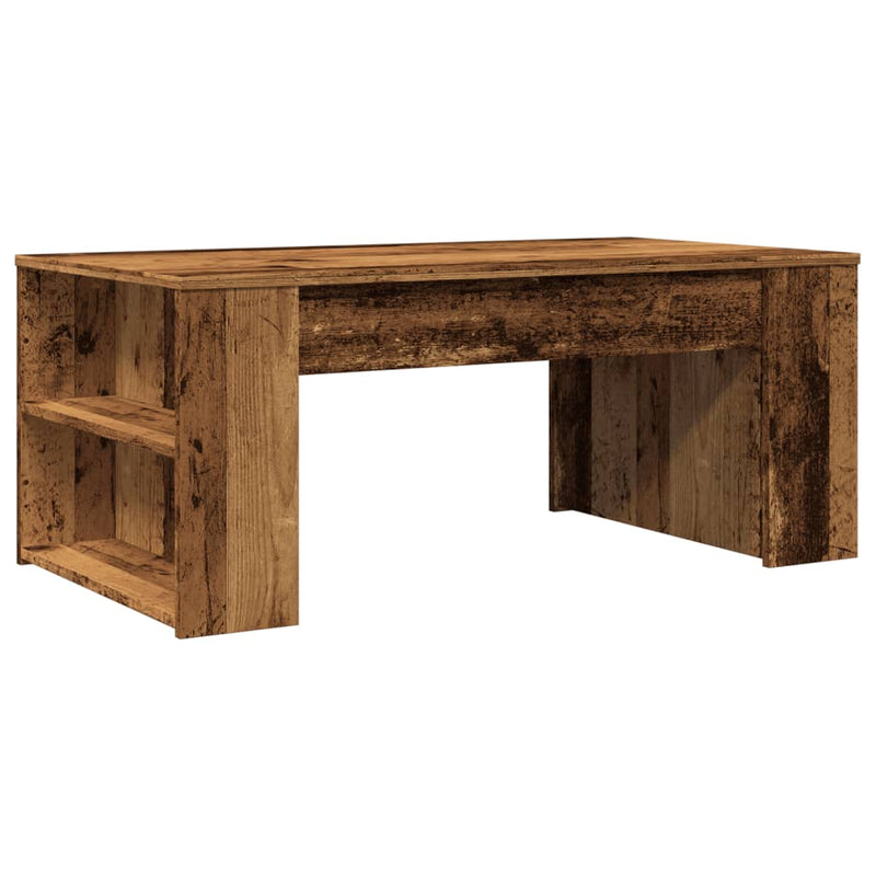 vidaXL antik fa színű szerelt fa dohányzóasztal 102 x 55 x 42 cm