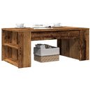 vidaXL antik fa színű szerelt fa dohányzóasztal 102 x 55 x 42 cm