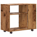 vidaXL Oldalasztal Régi fa 70x35x55 cm műszaki fa