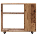 vidaXL Oldalasztal Régi fa 70x35x55 cm műszaki fa