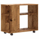 vidaXL Oldalasztal Régi fa 70x35x55 cm műszaki fa