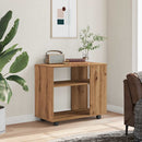 vidaXL oldalasztal kézműves tölgy 70x35x55 cm műszaki fa