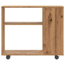 vidaXL oldalasztal kézműves tölgy 70x35x55 cm műszaki fa
