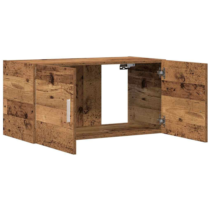 vidaXL antik fa színű szerelt fa faliszekrény 80x39x40 cm