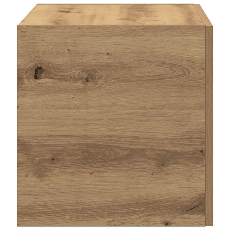 vidaXL kézműves tölgy színű szerelt fa faliszekrény 80 x 39 x 40 cm