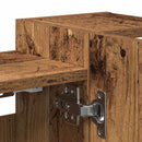 vidaXL Fürdőszoba tükörszekrény régi fa 80x20,5x64cm Gépelt fa