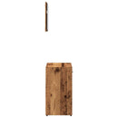 vidaXL Fürdőszoba szekrény tükörrel Régi fából készült fűrészáru