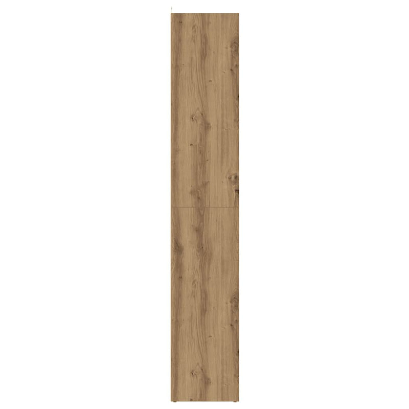vidaXL kézműves tölgy színű szerelt fa könyvszekrény 36x30x171 cm