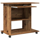 vidaXL antik fa színű szerelt fa számítógépasztal 80 x 50 x 75 cm