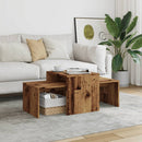 vidaXL antik fa színű szerelt fa dohányzóasztal 100 x 48 x 40 cm
