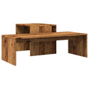 vidaXL antik fa színű szerelt fa dohányzóasztal 100 x 48 x 40 cm