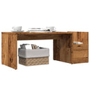 vidaXL antik fa színű szerelt fa dohányzóasztal 90 x 45 x 35 cm