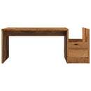 vidaXL antik fa színű szerelt fa dohányzóasztal 90 x 45 x 35 cm