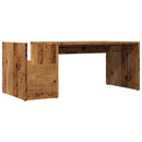 vidaXL antik fa színű szerelt fa dohányzóasztal 90 x 45 x 35 cm