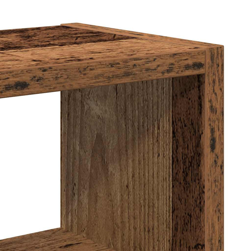 vidaXL antik fa színű szerelt fa fali polc 45 x 16 x 45 cm